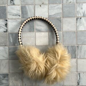 Anthropologie fluffy woven earmuffs